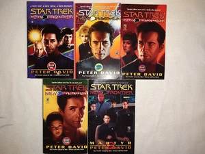 Libros de bolsillo de Star Trek The Next Generation New Frontier 1-5 buen estado - Imagen 1 de 14