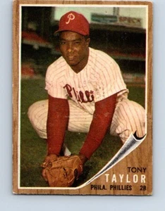 VINTAGE BASEBALL CARD TOPPS 1962 PHILADELPHIA PHILLIES TONY TAYLOR NO430 - Picture 1 of 2