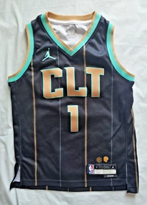 LaMelo Ball #1 Charlotte Hornets Jordan Nike Swingman Jersey - YOUTH Size Small - Picture 1 of 9
