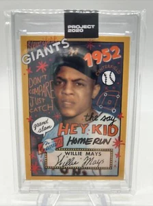 Topps Project 2020 Card #80 WILLIE MAYS by Sophia Chang w/Box PR = 10,480 - Picture 1 of 3