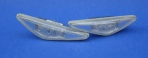 Genuine 03-06 BMW 63 13 6 920 731/732 E46 COUPE 2DR CLEAR SIDE MARKER LIGHTS SET - Picture 1 of 1