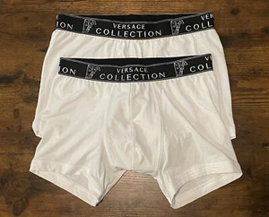 New Lot Of 2 Mens Versace Collection Boxer Briefs Trunks Verified Authentic XL - Picture 1 of 12