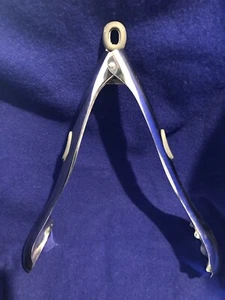 Nambe Gourmet Curvo Scoop Server Tongs Good For Grilling  EUC - Picture 1 of 3