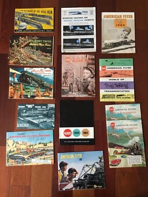 LOTE VINTAGE DE CATÁLOGOS DE TRENES DE JUGUETE GILERT AMERICAN FLYER Foto 1 de 4
