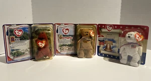 TY Beanie Babies Germania International Bear, Libearty + Rex ALL IN BOX - Picture 1 of 8