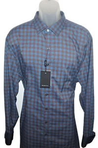 Camisa Bugatchi L/S Performance XL Calce Clásico Elastizada Trufa Marrón A Taque Nueva con Etiquetas - Imagen 1 de 6