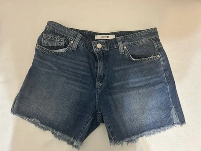 WOMEN'S JOE'S CUT-OFF DISTRESSED STRETCH DENIM BLUE JEAN CASUAL SHORTS Size 28 - Image 1 of 4