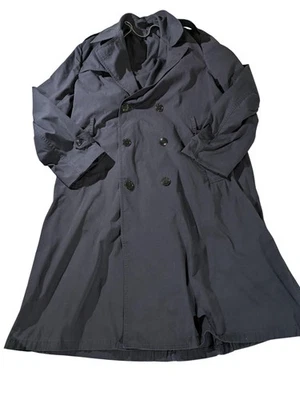 Casaco masculino vintage exército dos EUA para todas as condições climáticas 46L preto trincheira anos 90 militar - Imagem 1 de 4