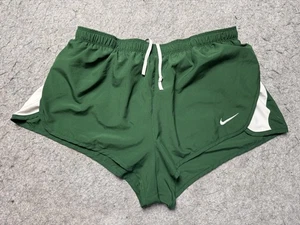 Nike Dri-FIT Running Shorts Mens Medium Green 453184-342 Lined Split Track Gym - Picture 1 of 15