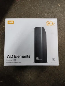 Western Digital 20TB WD Elements Desktop External Hard Drive-WDBWLG0200HBK-NESN - Photo 1/5