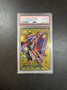 2023 COSMIC CHROME VICTOR WEMBANYAMA GOLD INTERSTELLAR PSA 10 /50 RC WEMBY SPURS - Picture 1 of 2