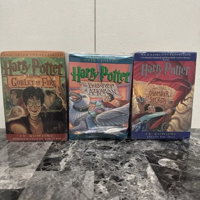 Гарри Поттер книги 1-3 аудио книга набор на кассете JK Роулинг Джим Дейл новый - Изображение 1 из 4