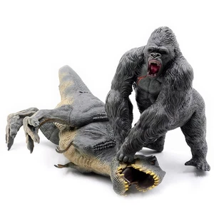 Juguetes de dinosaurio Gorilla VS Vastatosaurus Rex con figura de acción de roca realista... - Imagen 1 de 9