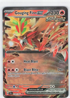 SV05: Temporal Forces #038/162 Gouging Fire ex - Image 1 of 2