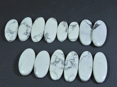 20-26 mm Natürlicher Howlith Passendes Paar Oval Lose Edelstein 7 Paar Lot m042 - Bild 1 von 4