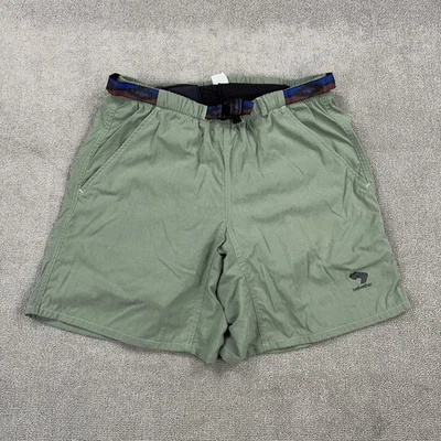 Bellwether Padded Biker Shorts Mens Large Belted Pull-on Pockets Olive Green - Image 1 of 4