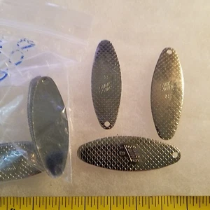 75 ORIGINAL SWISS SWING # 8 FISH SCALE NICKLE SPINNER BLADES MADE IN USA - Picture 1 of 3
