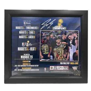 Jamal Murray Denver Nuggets Autographed Limited Edition NBA Finals Frame Piece - Picture 1 of 1
