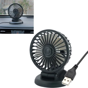Mini Car Fan with 360° Rotation Portable USB 5V Cooling Fan for Trucks SUVs RVs - Foto 1 di 12