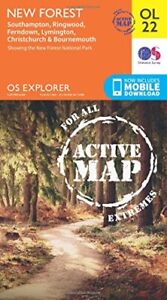 OS Explorer ACTIVE OL22 New Forest, Southampton, Ringwood,... by Ordnance Survey