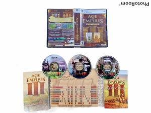CIB Age of Empires III 3 Gold Edition 2007 War Chiefs PC COMPLETE IN BOX 3 Discs - Picture 1 of 2