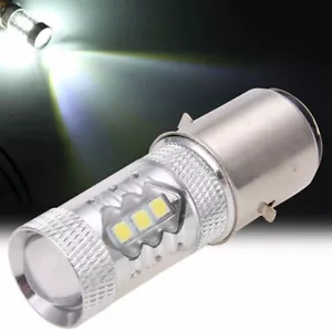 Lampadina faro led 12V BA20D H6 80W per moto scooter ATV basso consumo energetic - Picture 1 of 12