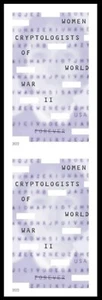 Women Cryptologist WWII Imperf/NDC Vert Pair of 2 stamps. MNH Ships 25 Oct 2022 - Picture 1 of 1