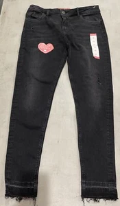 Mila Rose Girls Sz 18 Black Distressed Jeans NWOT Stretch - Picture 1 of 5