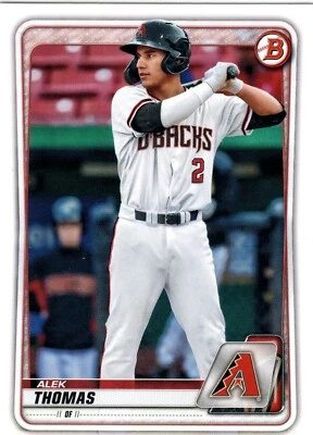 Alek Thomas Arizona Diamondbacks 2020 Bowman Draft  - Image 1 of 2