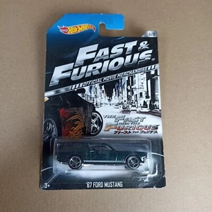 Hot Wheels 2014 Fast & Furious '67 1967 Ford Mustang - Card Not Perfect - Picture 1 of 2