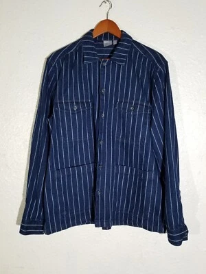 Abrigo Blazer Deportivo a Rayas de Algodón Hickory Para Hombre L Chaqueta Denim Nuevo Sin Etiquetas asos Foto 1 de 4
