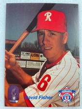 1995 Reading Phillies-Nabisco Minor League Baseball Card-David Fisher