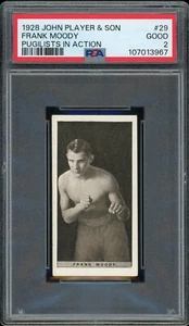 1928 John Player & Son Pugilists in Action Frank Moody #29 PSA 2 Boxing - Picture 1 of 2