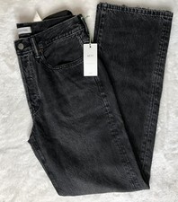 NWT AE77 The Western Black size 27x30 Stone wash Denim Womens Relaxed Fit Jeans
