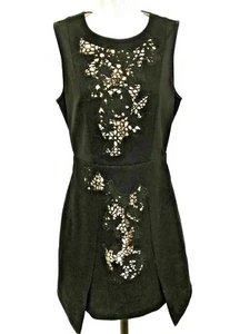 Tibi Dress Womens Size 4 Sheath Black Silk Lined NWT Wool Dress D3 - Picture 1 of 7