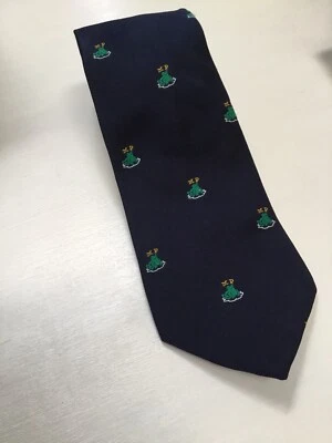 Ropa de cuello Alynn '¡Mi príncipe!'  Corbata azul marino ranas verdes Foto 1 de 4