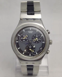 SWATCH Irony V8 Swiss Made Quartz 4 Jewels Men's Wrist Watch - For Parts - Picture 1 of 6