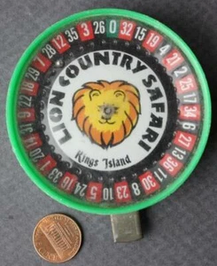 1970s Era Cincinnati Ohio Kings Island Lion Country Safari Roulette Wheel toy--- - Picture 1 of 1