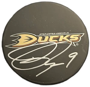 Bobby Ryan Anaheim Ducks Signed Logo Puck COA - Picture 1 of 1