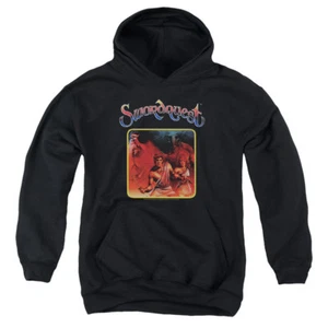 Atari Kids Hoodie Swordquest Cover Art Black Hoody - Picture 1 of 2