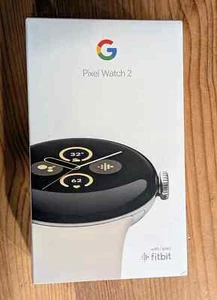 Google Pixel Watch 2 Polished Silver Aluminum Case w/Porcelain Active Band WiFi - Photo 1 sur 1