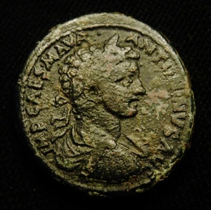 Æ33 Pisidia Antioch Emperor Caracalla Rv Colonist & Oxen 24.36 grams 30-3mm  - Picture 1 of 2