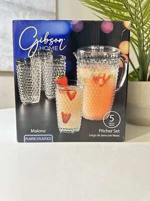 Juego de 5 jarras de plástico Gibson Home Foto 1 de 4