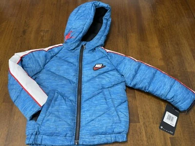 Novo com etiquetas Nike masculino casaco pesado jogo azul royal vermelho branco 76H861-U89 2T $100 - Imagem 1 de 2
