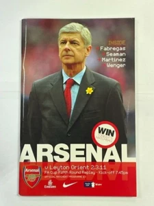 2010/11 ARSENAL V LEYTON ORIENT 02-03-2011 FA CUP 5TH ROUND REPLAY - Picture 1 of 1