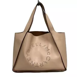Auth stellamccartney Stella logo 502793 Beige Synthetic Leather - Tote Bag - Picture 1 of 6
