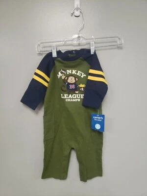 Carter's Baby Boy Green Novelty One Piece 6 mos. nwt  - Image 1 of 4