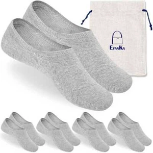 5 Paires 36-44 Chaussettes Invisibles Resistant Homme Femme GF80798 Gris Clair - Imagen 1 de 6