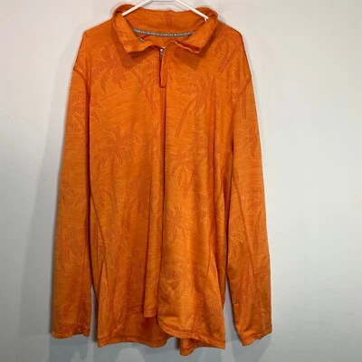 Tommy Bahama IslandZone Pullover Palm Tree Print Long Sleeve 2XLT - Image 1 of 4