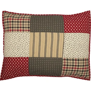 Falsa acolchada Victory Farmhouse tamaño king retazos 21"x37" 100 % algodón americana - Imagen 1 de 3